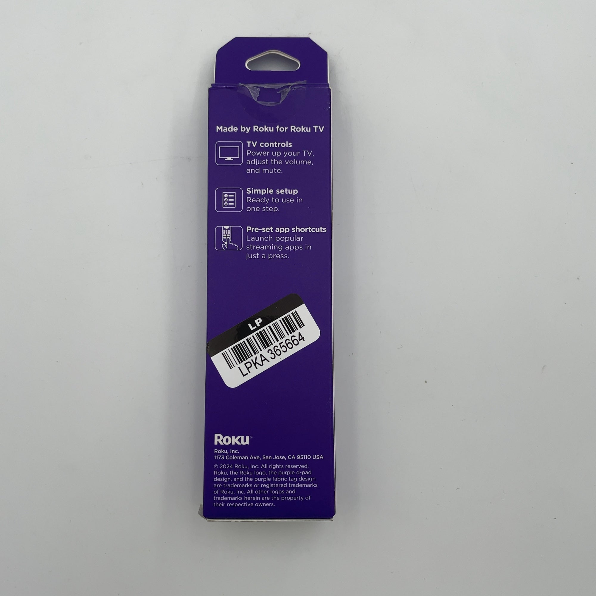 Roku Remote - Tv Replacement Remote Compatible With Roku Tv Models Only: Infrared Home Theater Accessory