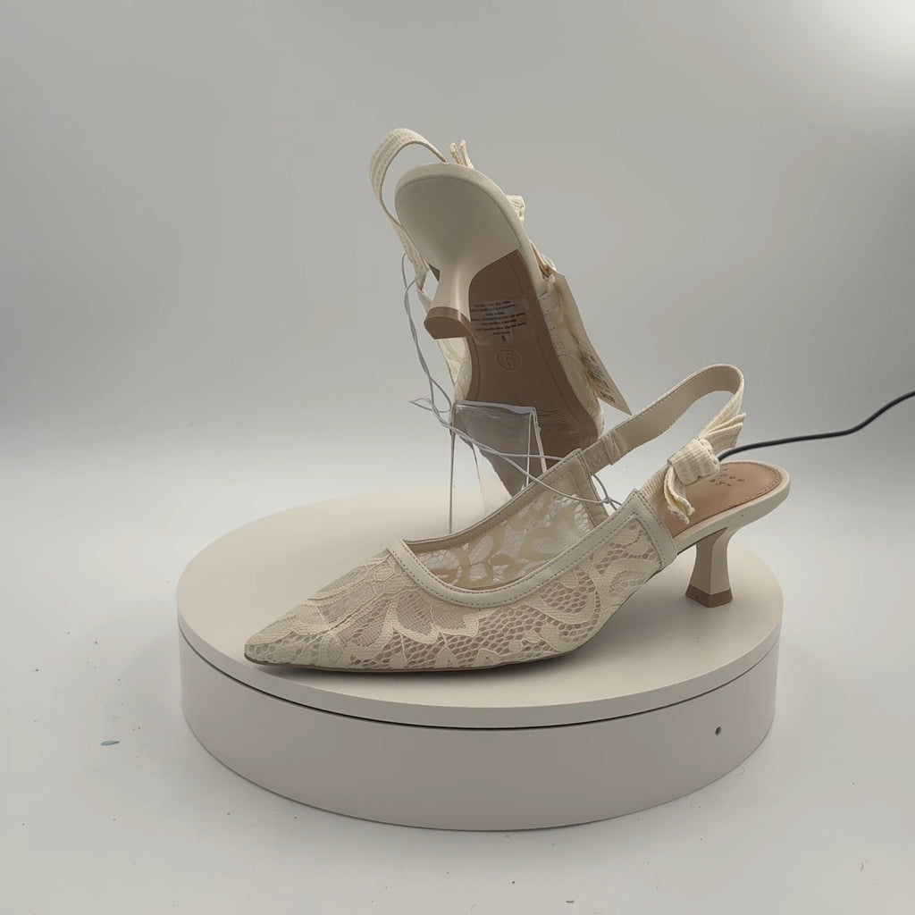 Women's Milan Slingback Pumps - A New Day Cream 9