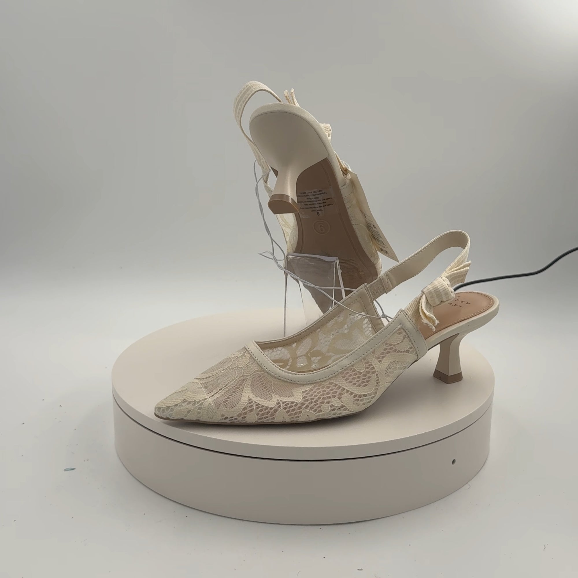 Women's Milan Slingback Pumps - A New Day Cream 9