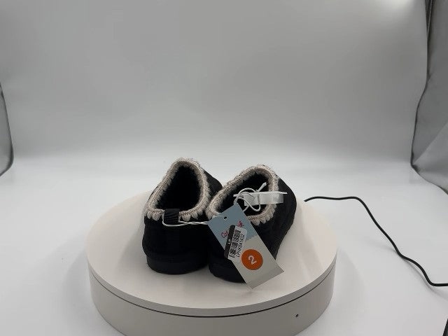 Kid's Nola Faux Suede Clog Slippers - Cat & Jack Black 2
