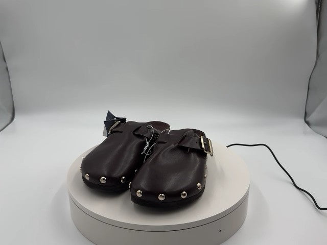 Women's Lee Clog Mule Flat - Universal Thread Brown 6: Slip-On, Non-Marking Sole, Textured Outsole