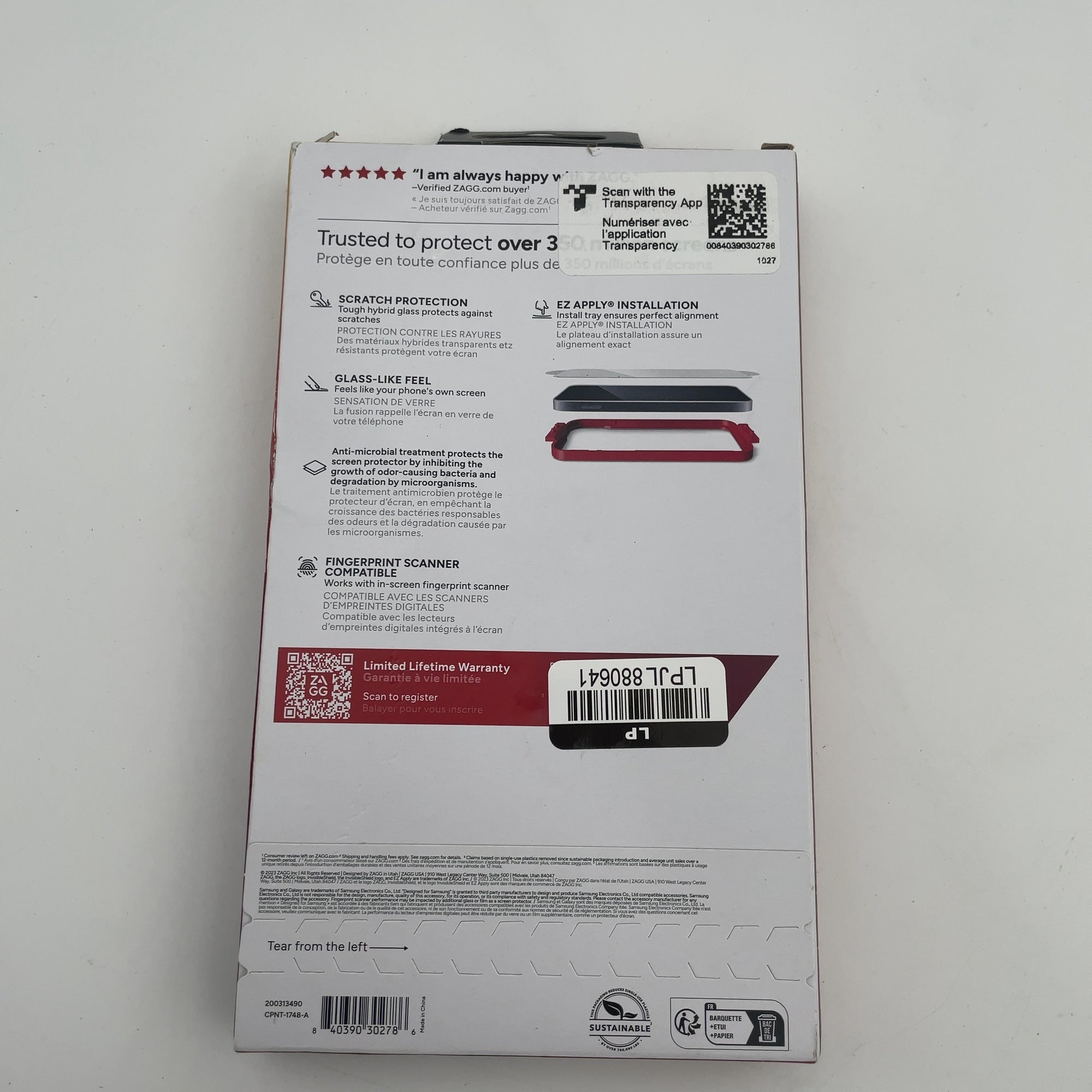Zagg Invisibleshield Samsung Galaxy S24+ Fusion Screen Protector