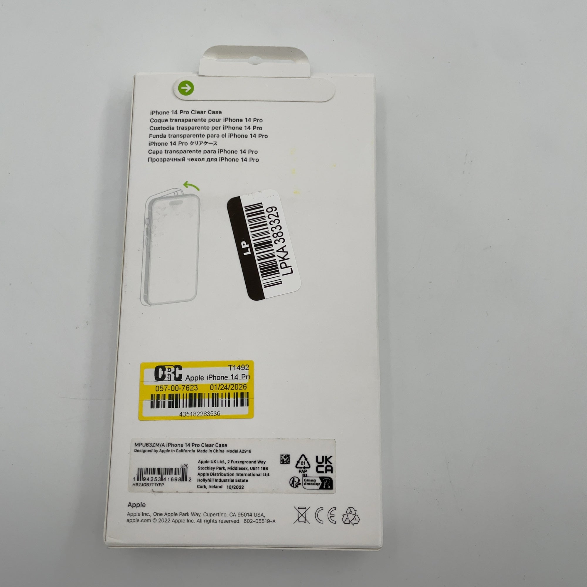 Apple Iphone 14 Pro Clear Case With Magsafe