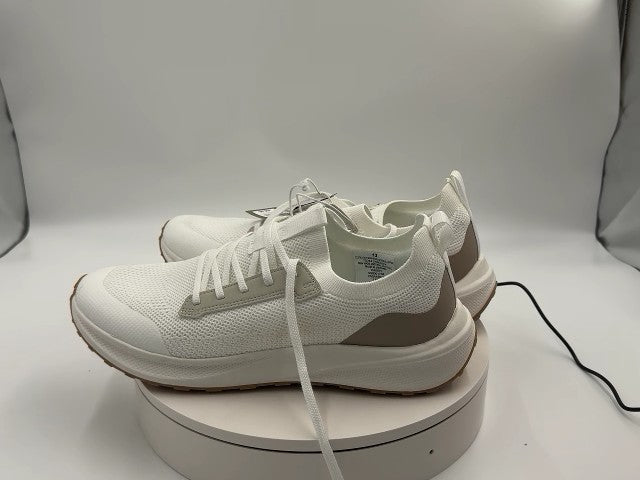 Men's Lee Knit Sneakers with Memory Foam Insole - Goodfellow & Co White 13: Lace-Up, Cushioned Footbed, Treaded Outsole