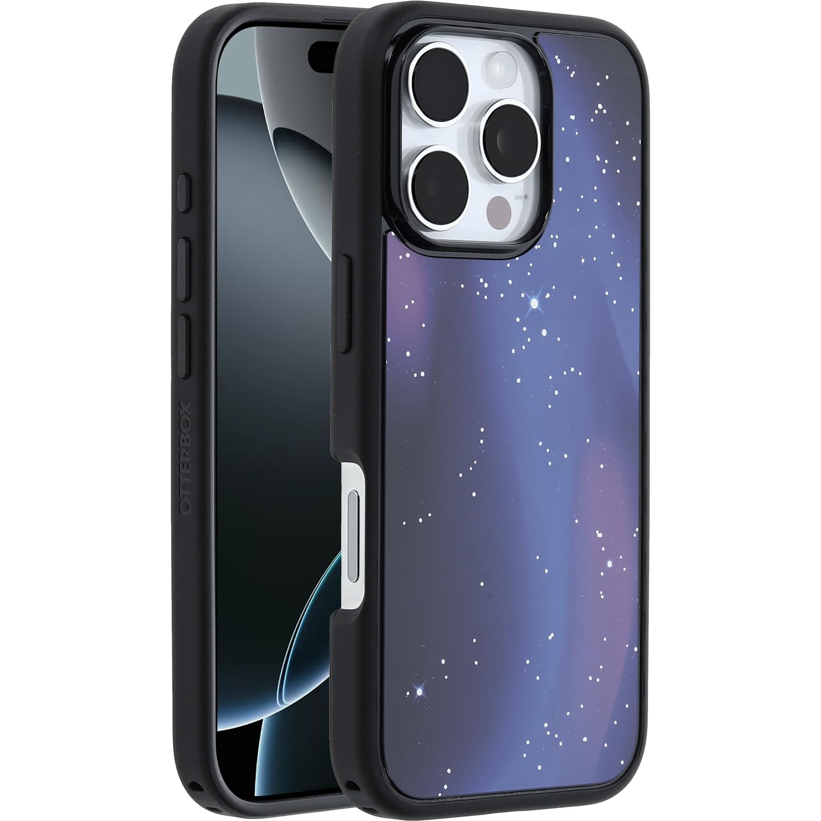 Otterbox Iphone 16 Symmetry Series Case With Magsafe - Nebula Night: Plastic, Solid Pattern