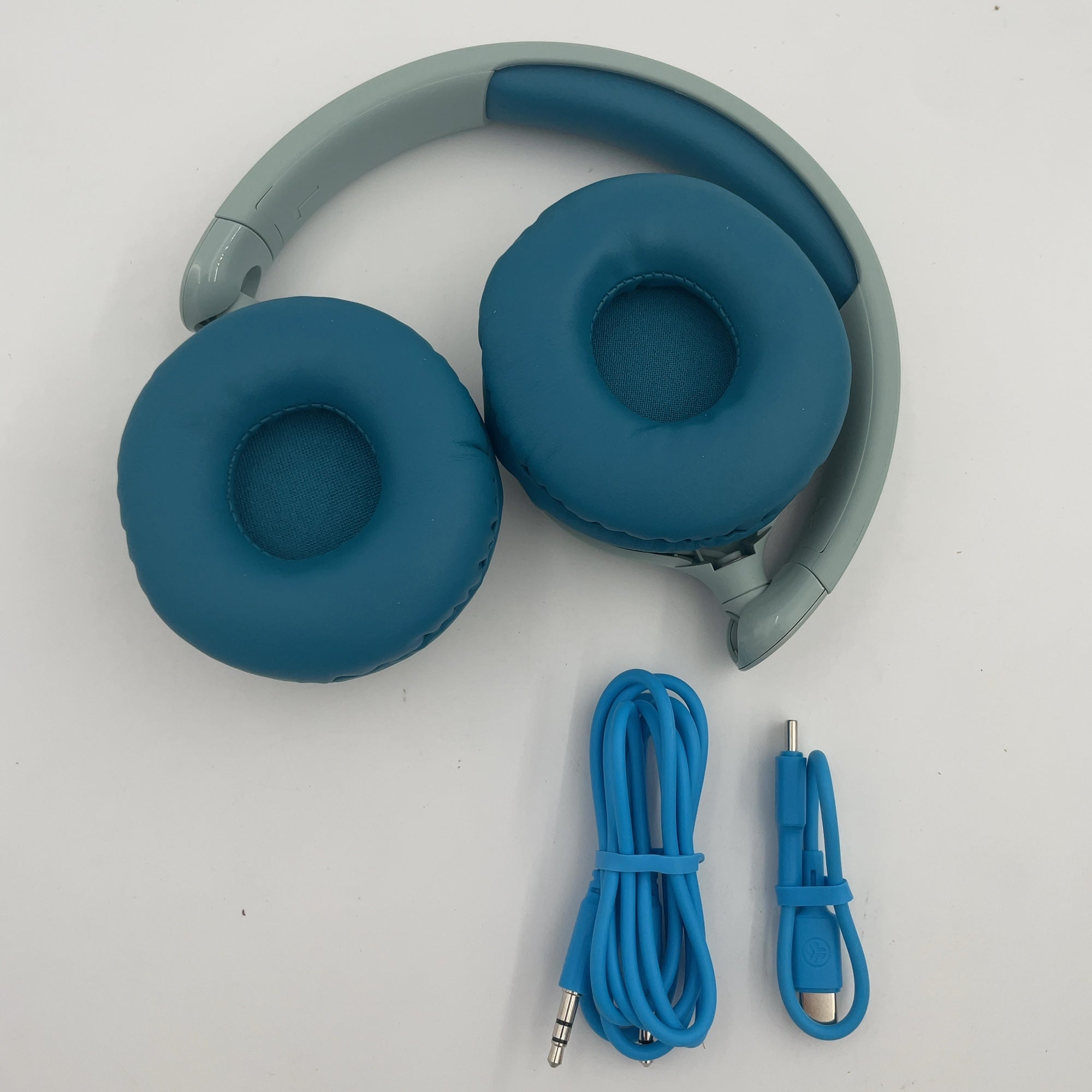 Jlab Jbuddies Pop Bluetooth Wireless Kids' Headphones - Teal: Over-Ear, Built-In Mic, Water-Resistant