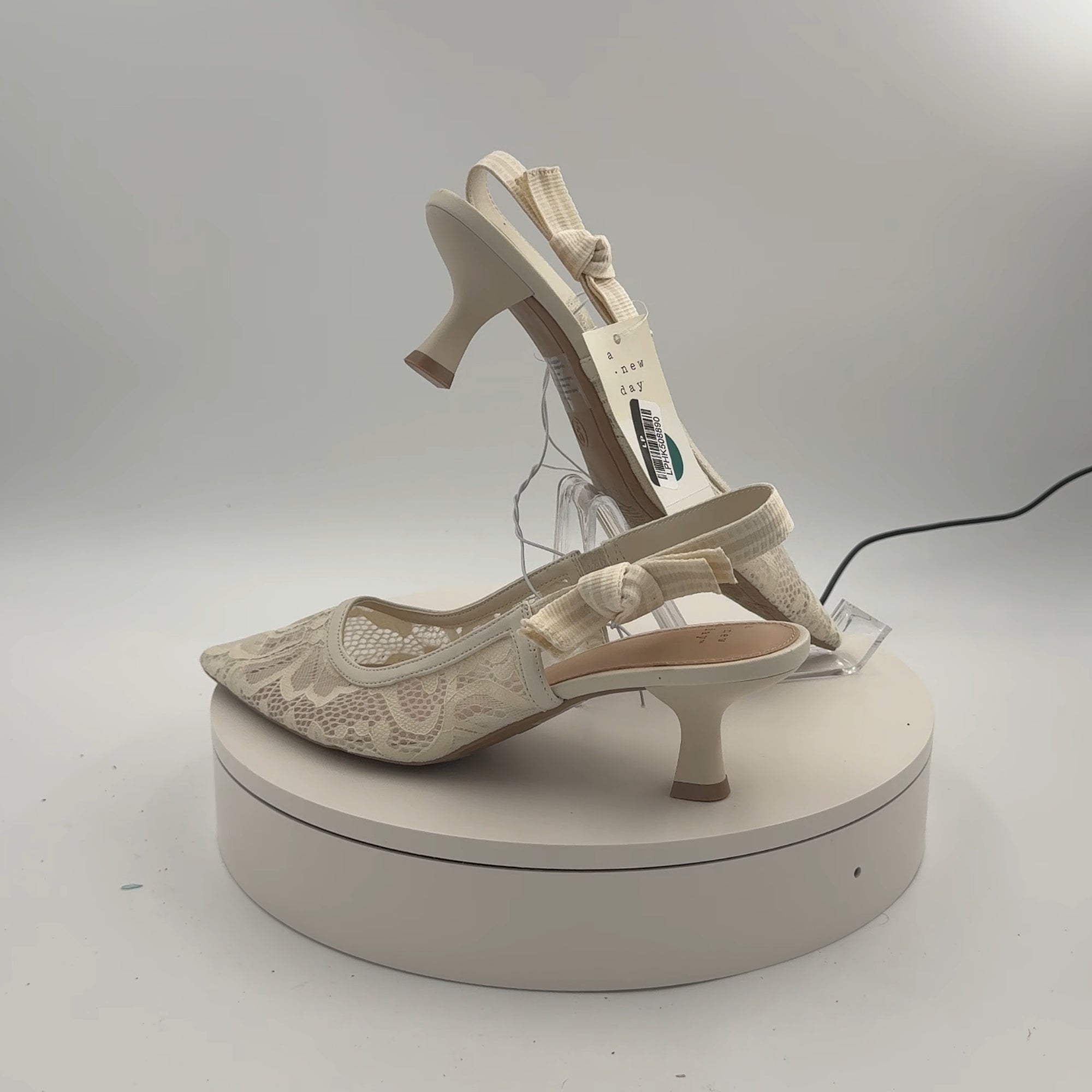 Women's Milan Slingback Pumps - A New Day Cream 9