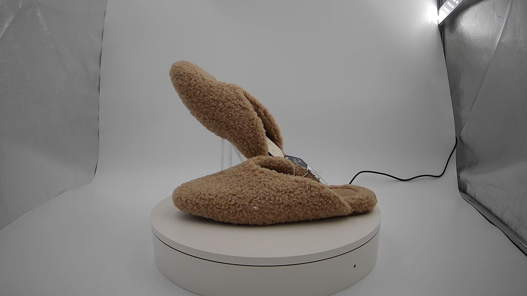 Women's Cozy Alpine Kylar Mule Slippers - Universal Thread Tan 8