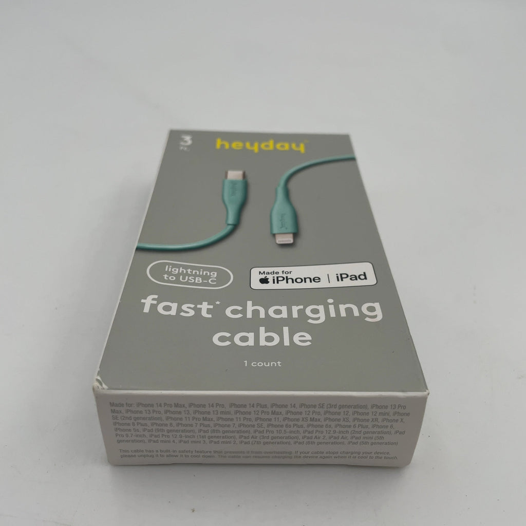 3' Usb-C To Usb-C Cable - Heyday White: Male-To-Male Connection, Usb Type-C Cables, 0.1 Lb