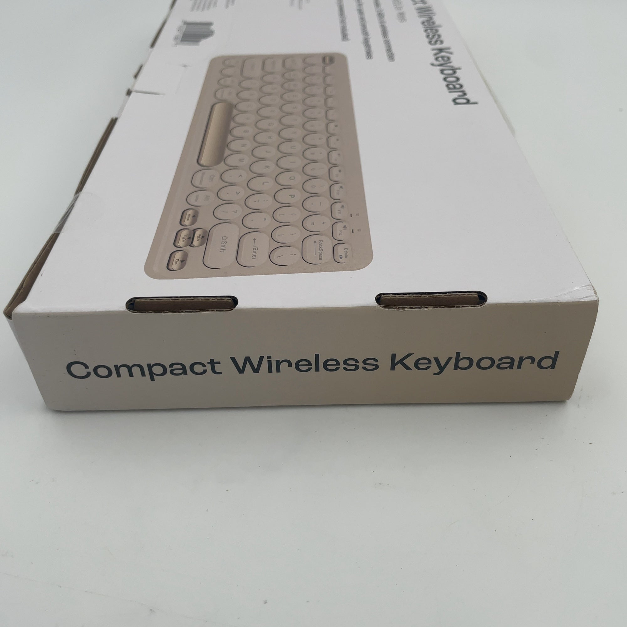North Compact Round Key Wireless Keyboard - Beige