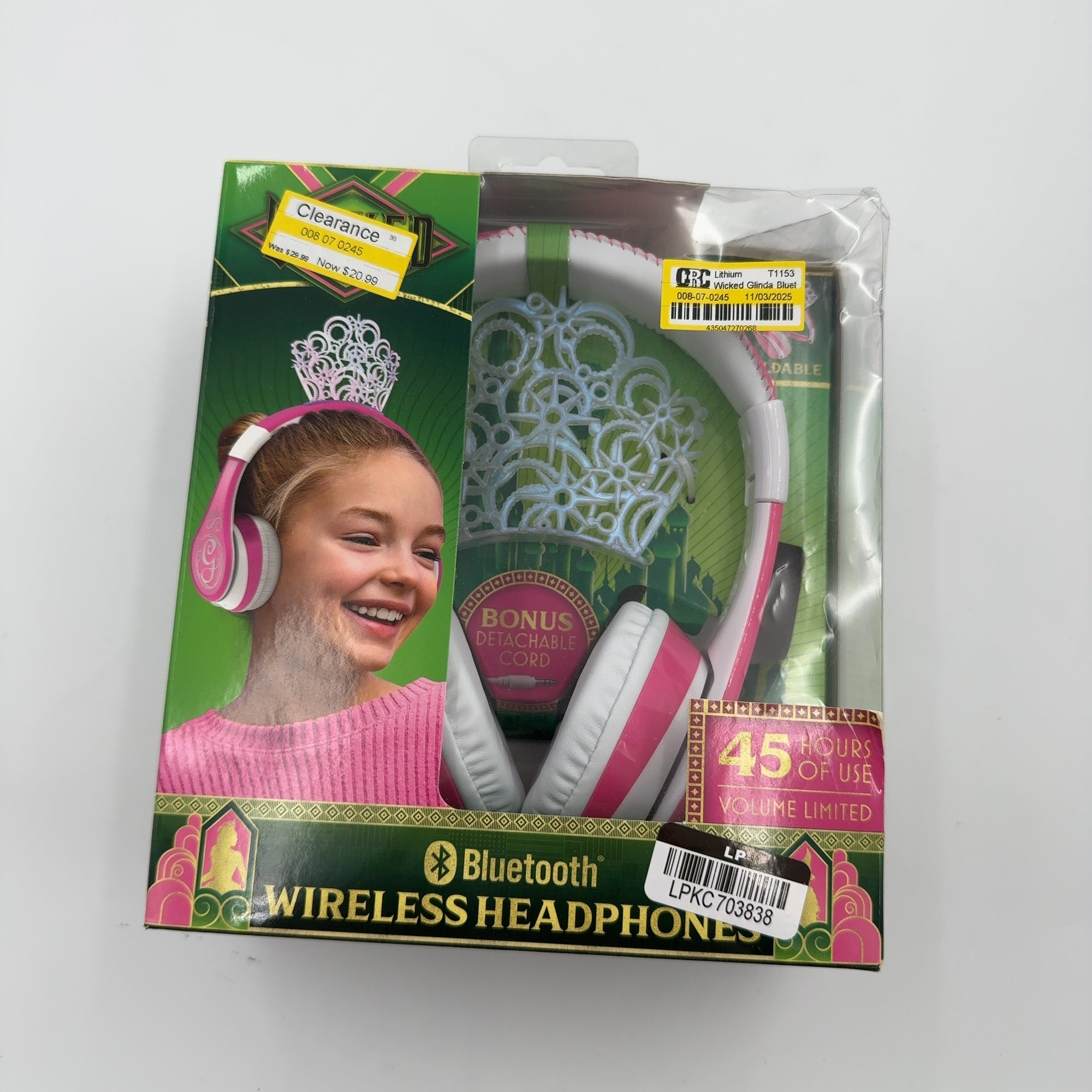 Wicked Glinda Bluetooth Wireless Headphones