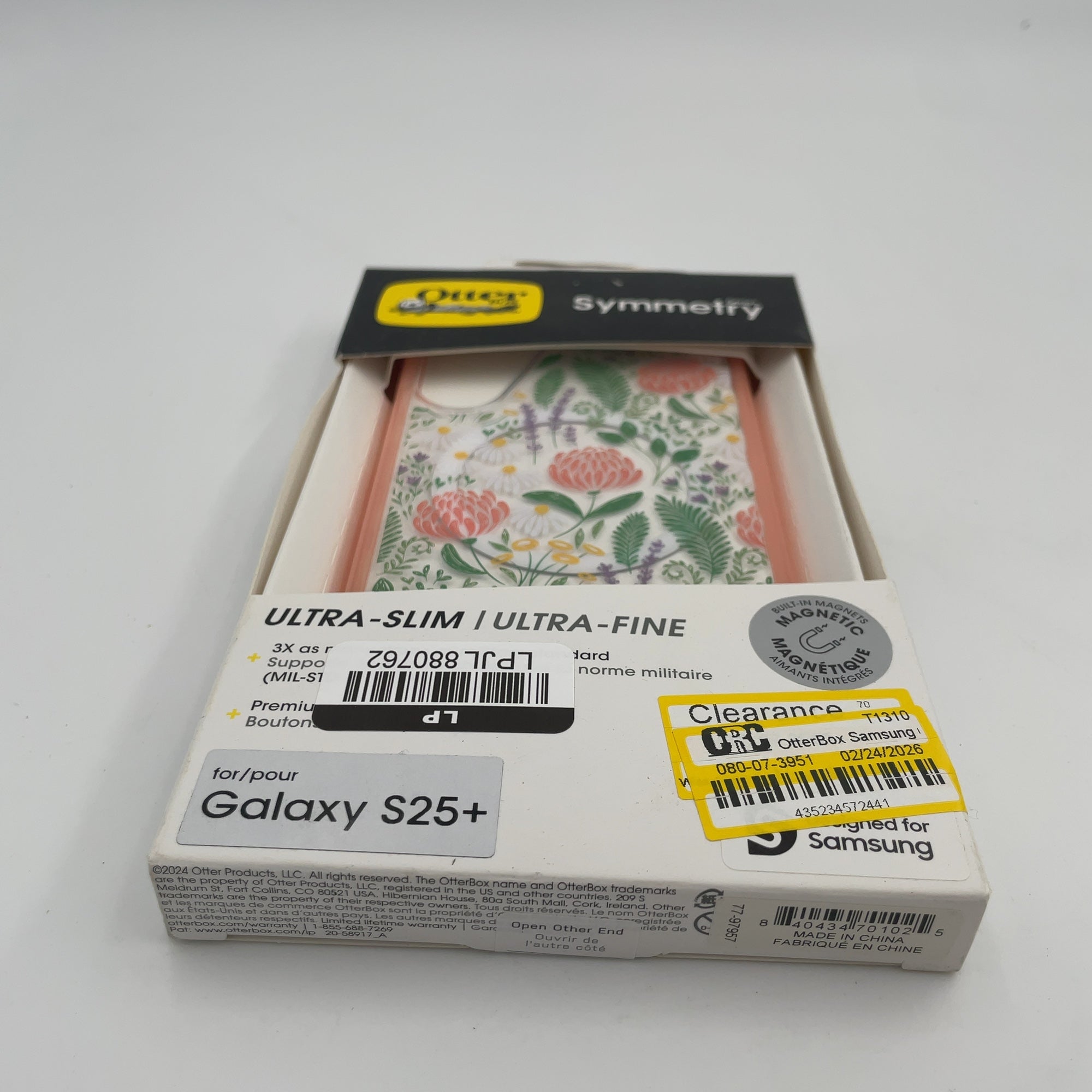 Otterbox Samsung Galaxy S25+ Symmetry Series Case With Magnets - Peachy Bloom