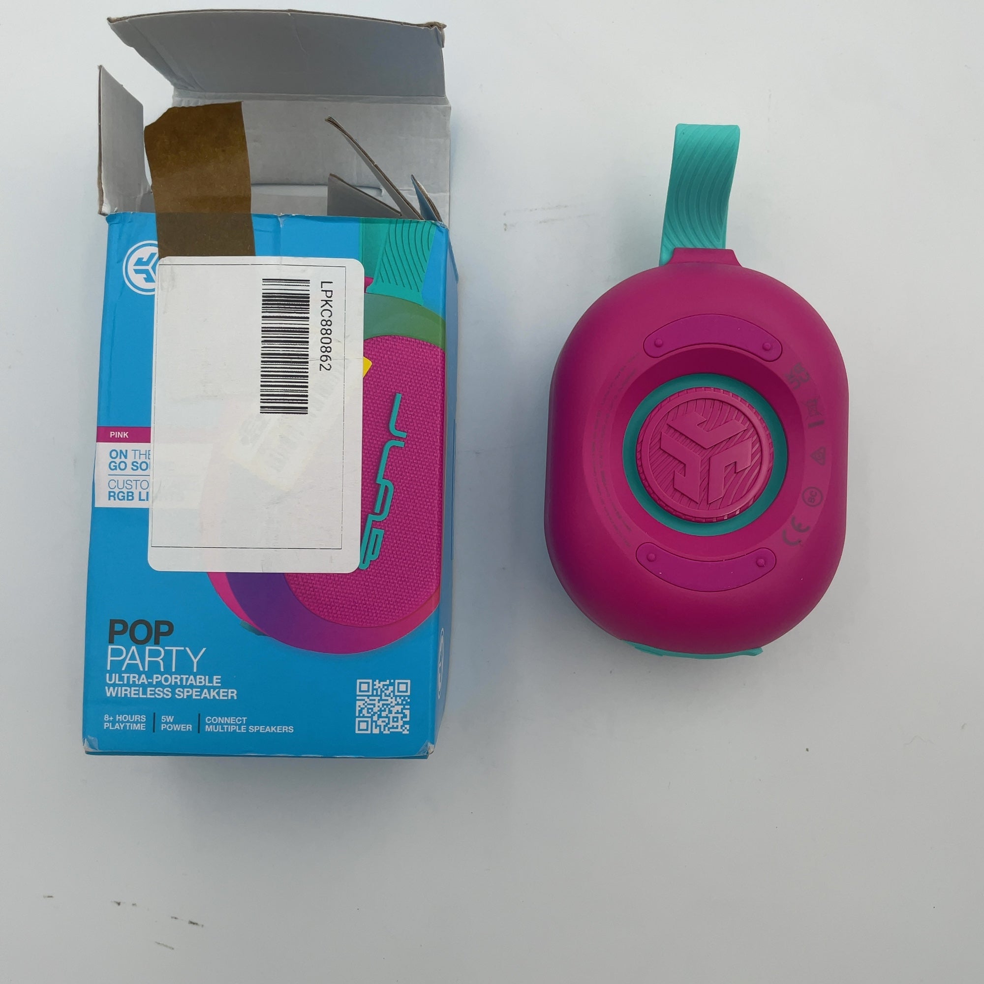 Jlab Pop Party Portable Speaker - Pink