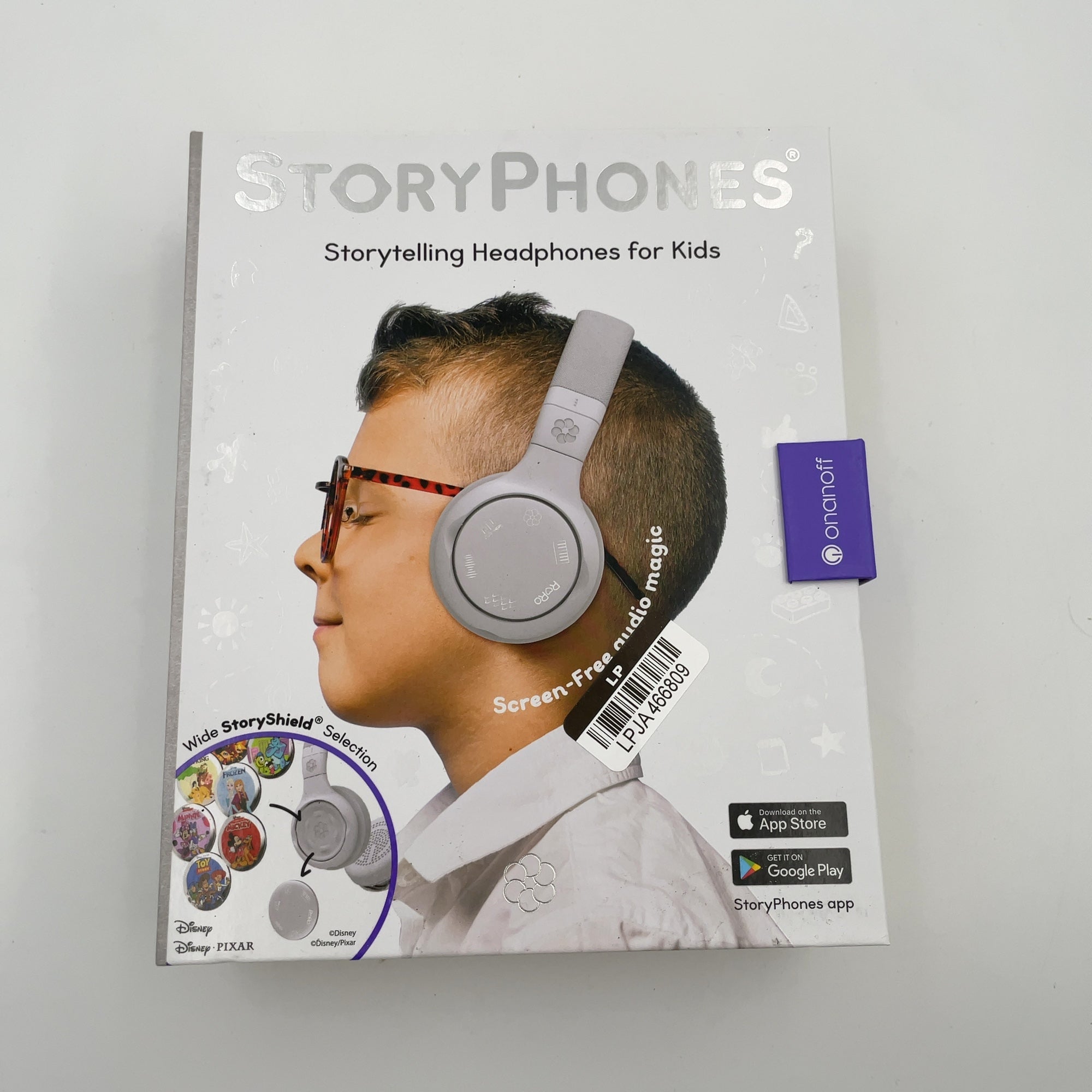 Storyphones Storytelling Bluetooth Wireless Kids Headphones Intro Bundle With Zendisk And Playshield - Gray