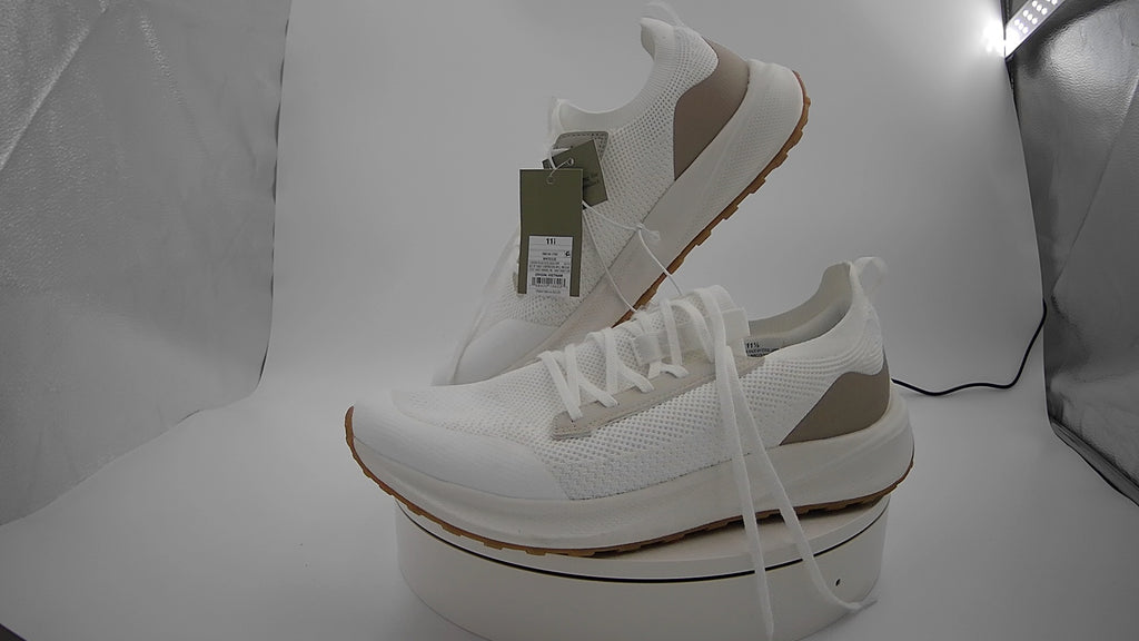 Men's Lee Knit Sneakers with Memory Foam Insole - Goodfellow & Co White 11.5: Cushioned Footbed, Mesh Upper