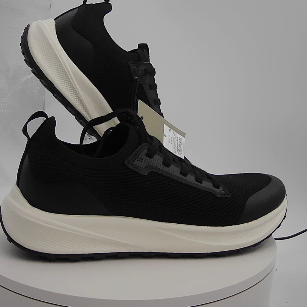 Men's Lee Knit Sneakers With Memory Foam Insole - Goodfellow & Co Black 8: Lace Up, Cushioned Footbed, Treaded Outsole