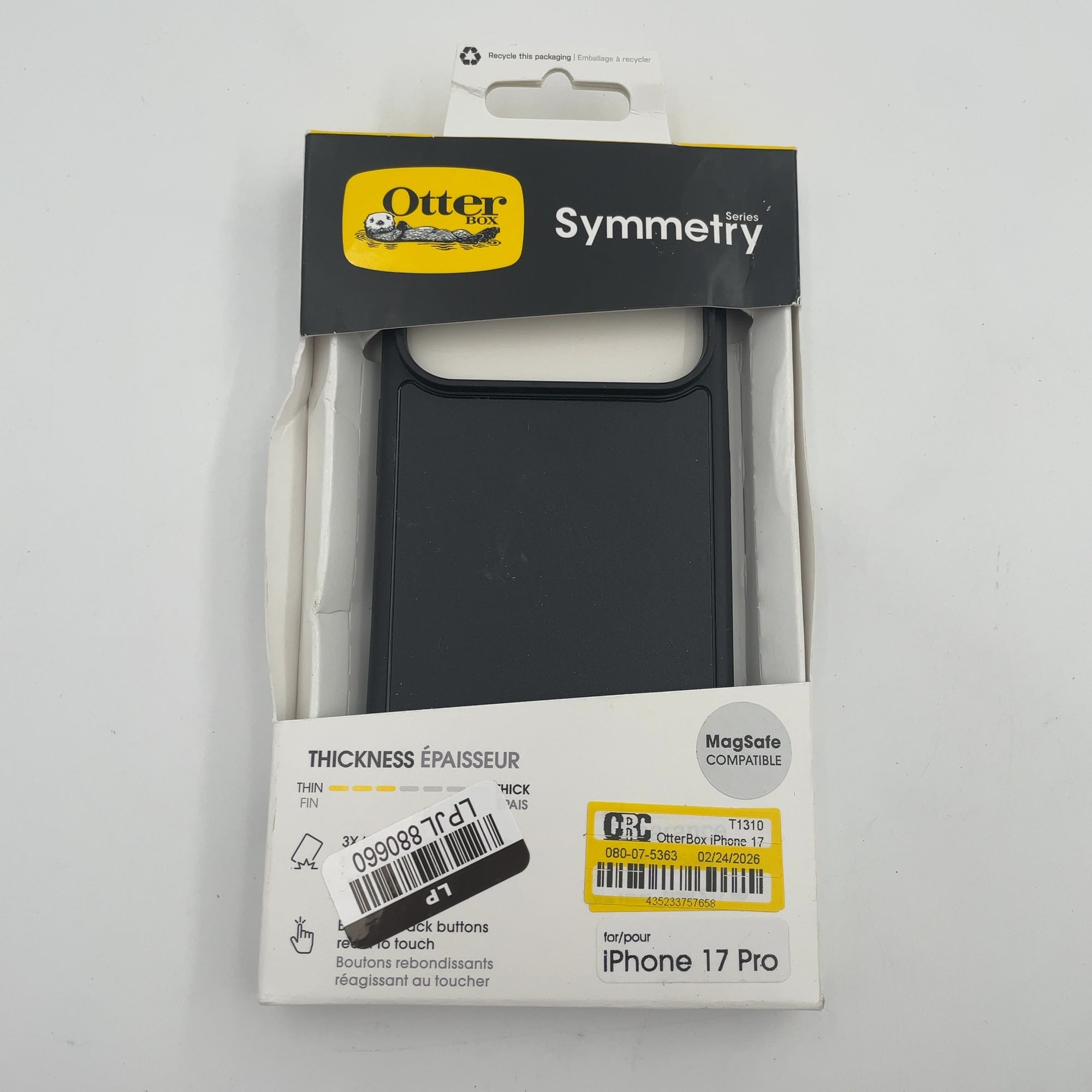 Otterbox Iphone 17 Pro Symmetry Series Case For Magsafe With Camera Control - Black