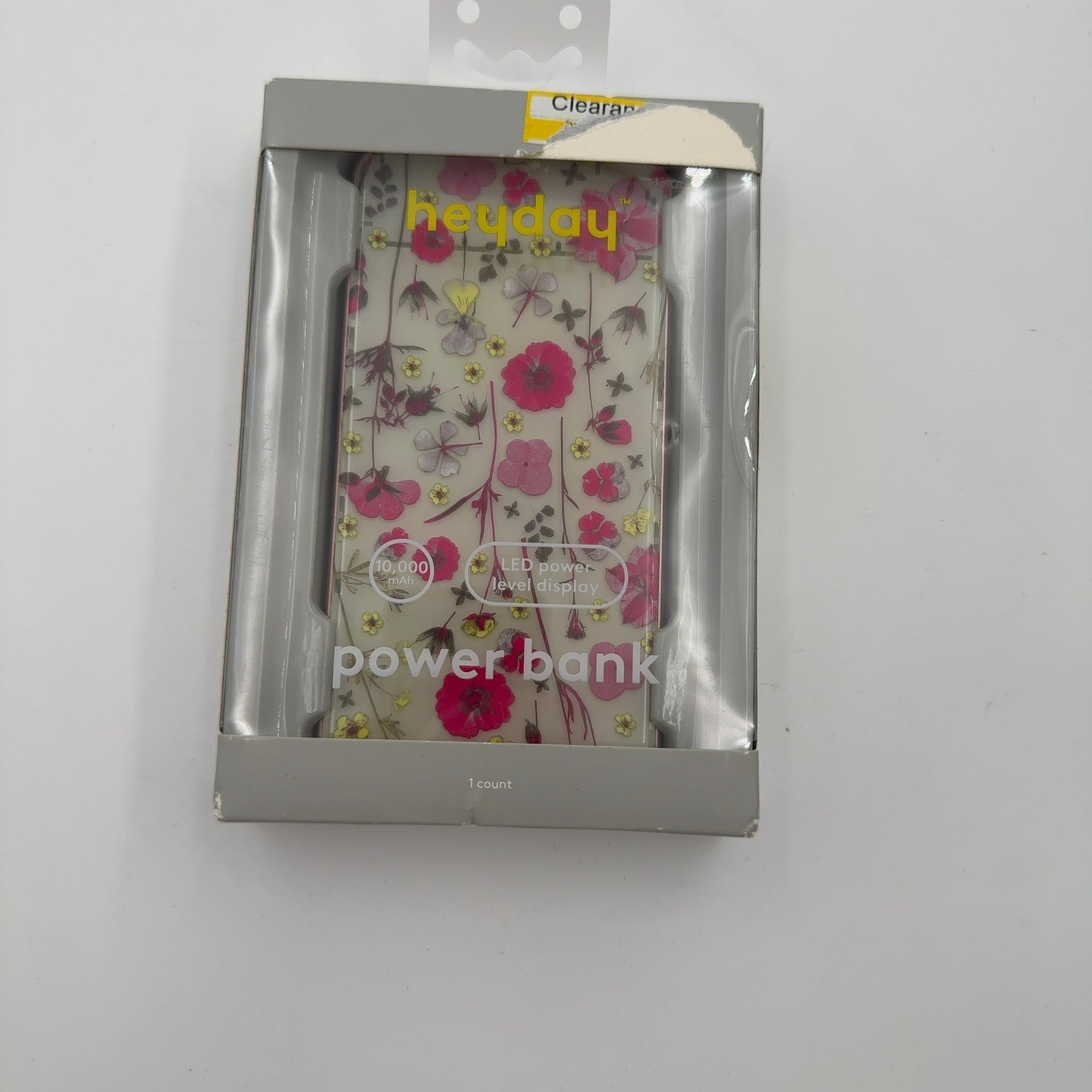 10000Mah Power Bank - Heyday Multi Floral: Dual Device Charging, Usb Cable Included
