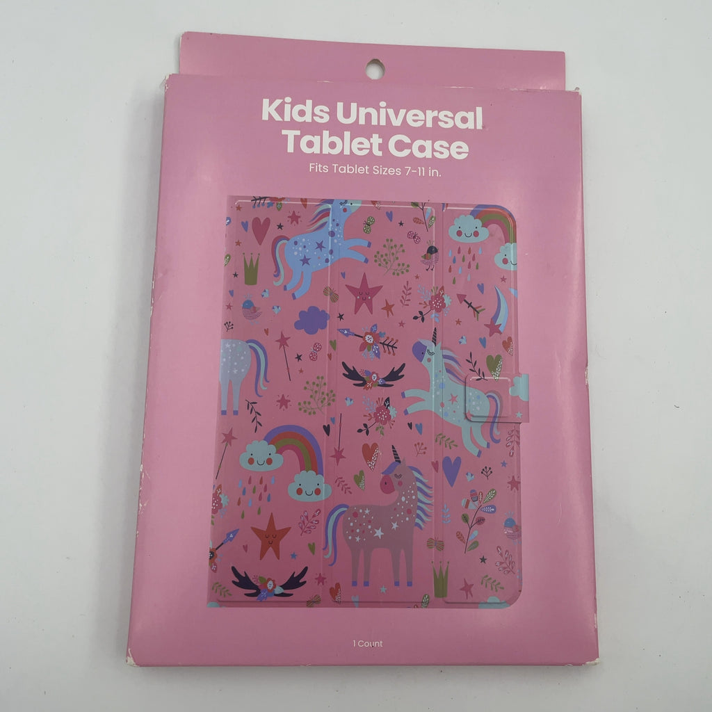Gems Kids 'Unicorns' Universal Tablet Case - Peach Orange: Fits Tablets Up To 11"