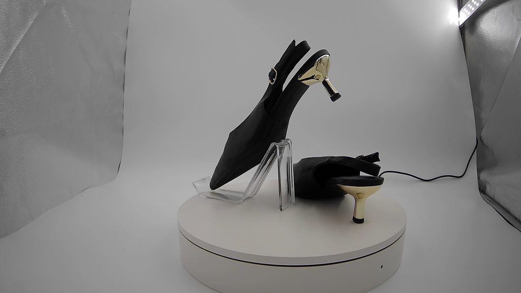 Women’s Samantha Heels with Memory Foam Insole – A New Day Black 8