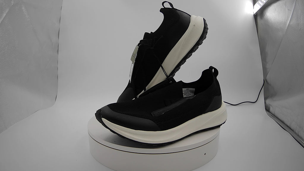Men's Lee Knit Sneakers with Memory Foam Insole - Goodfellow & Co Black 10.5: Cushioned Footbed, Lace Up