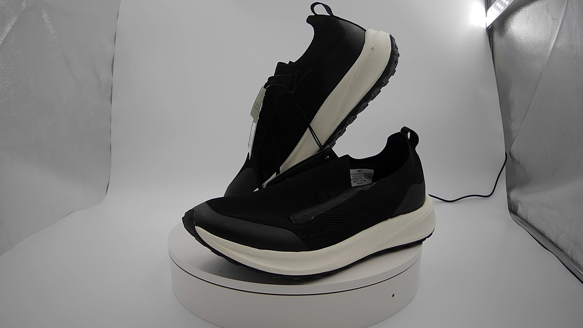 Men's Lee Knit Sneakers with Memory Foam Insole - Goodfellow & Co Black 10.5: Cushioned Footbed, Lace Up
