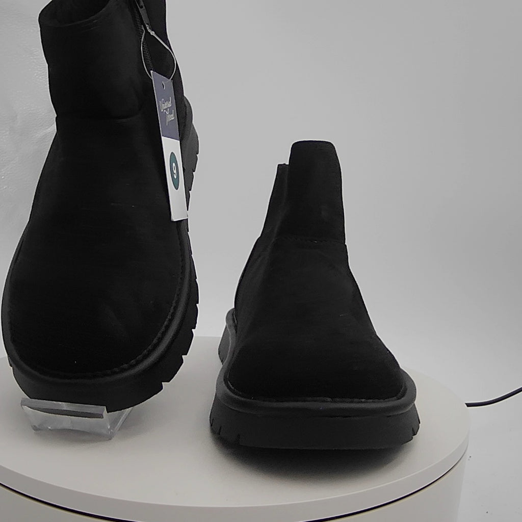 Women’s May Microsuede Boots With Memory Foam Insole - Universal Thread Black 9