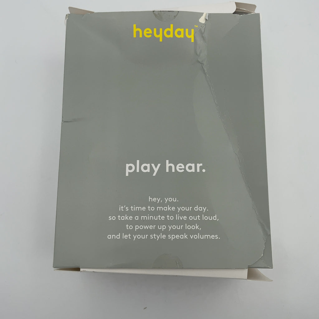 Wired On-Ear Translucent Jelly Headphones - heyday Peri-Blue: Over-Ear with Built-In Mic