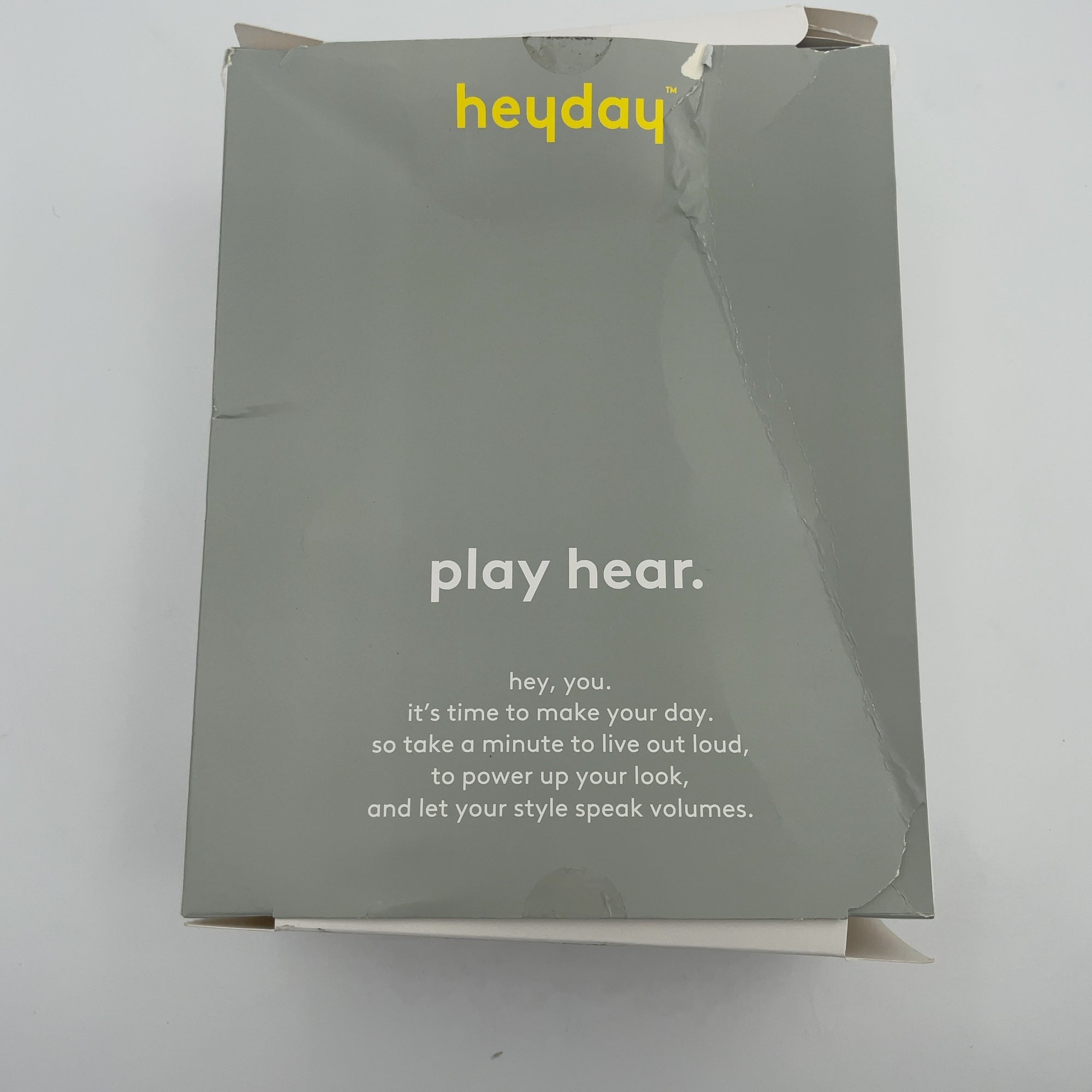 Wired On-Ear Translucent Jelly Headphones - heyday Peri-Blue: Over-Ear with Built-In Mic