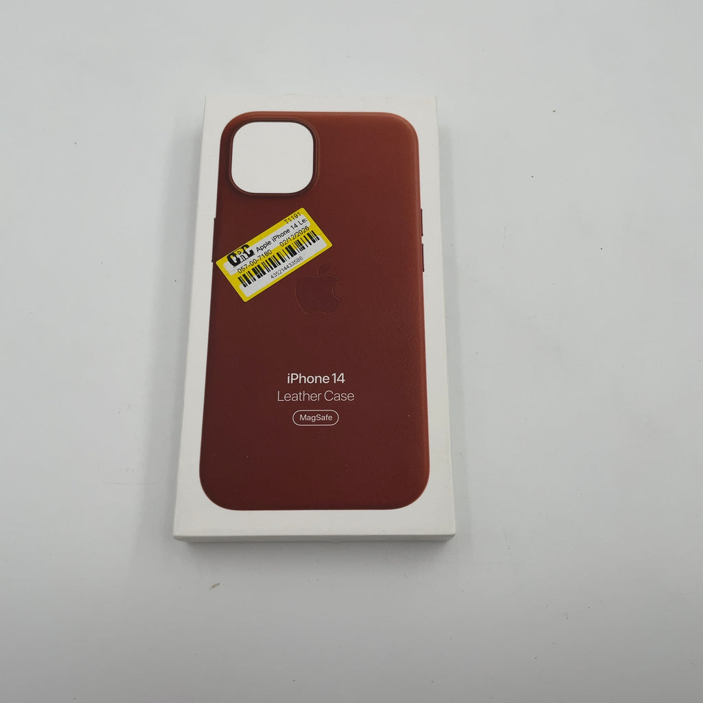 Apple iPhone 14 Leather Case with MagSafe - Umber