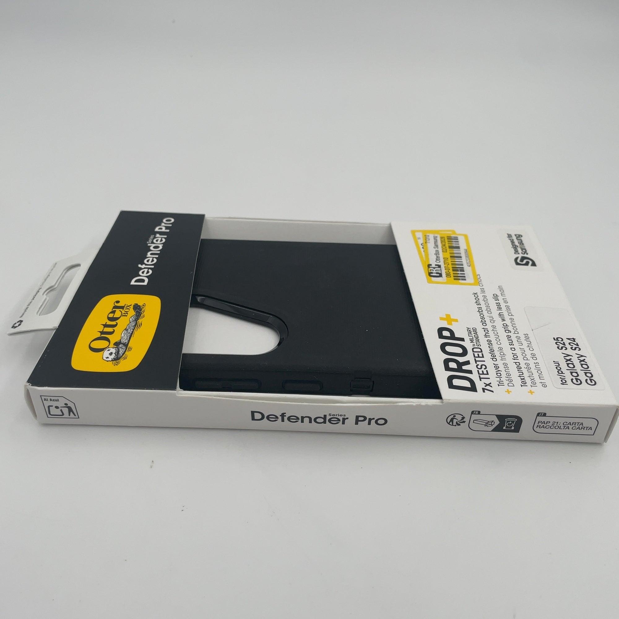Otterbox Samsung Galaxy S25/S24 Defender Series Pro Case - Black: Solid Plastic Cell Phone Cover, Compatible With Samsung Galaxy S24/S25