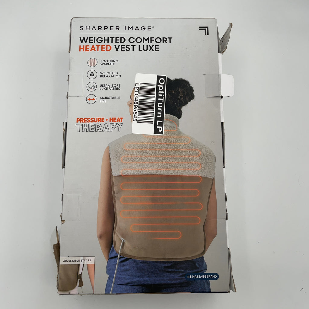 Sharper Image Pain Relief Weighted Comfort Heated Vest Luxe