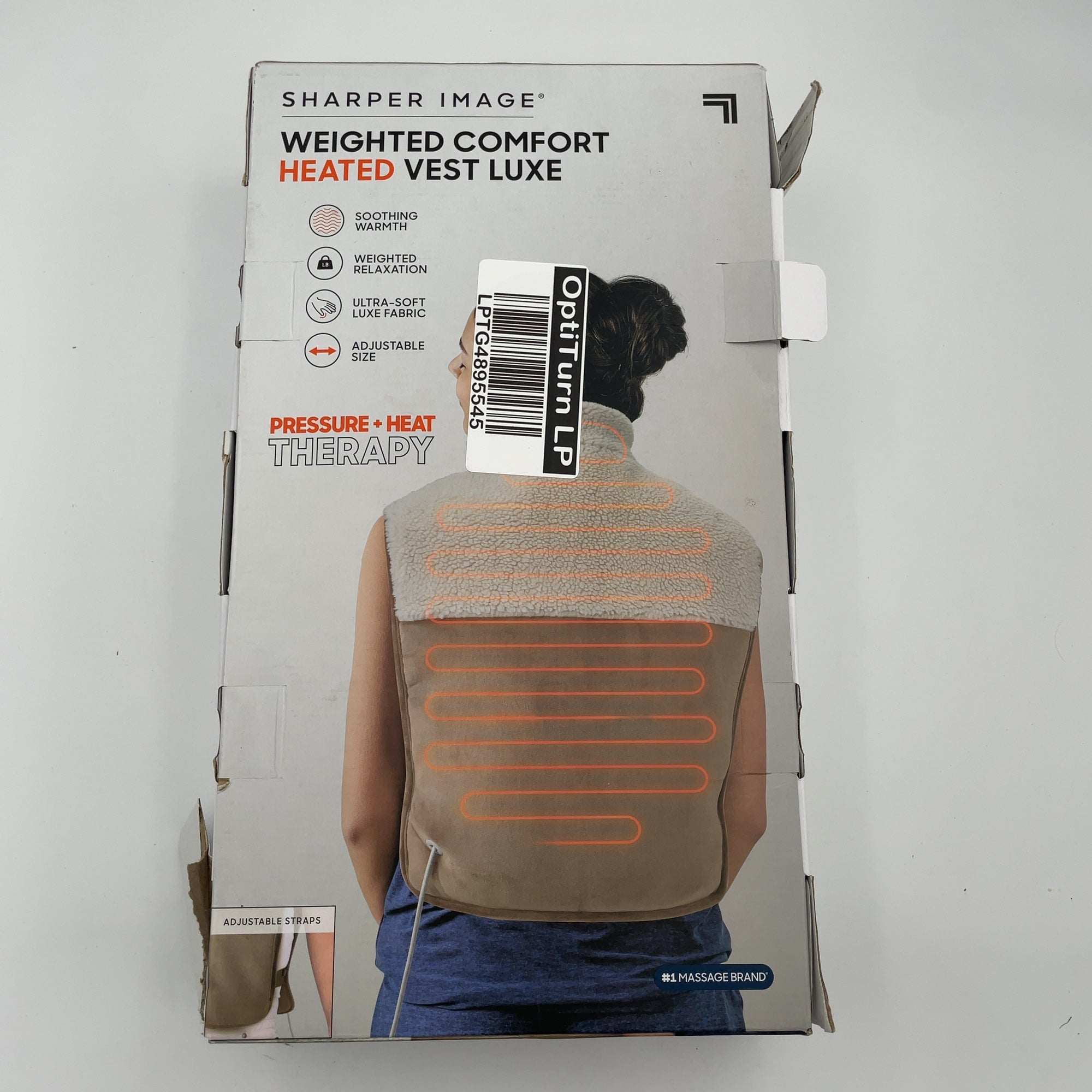 Sharper Image Pain Relief Weighted Comfort Heated Vest Luxe