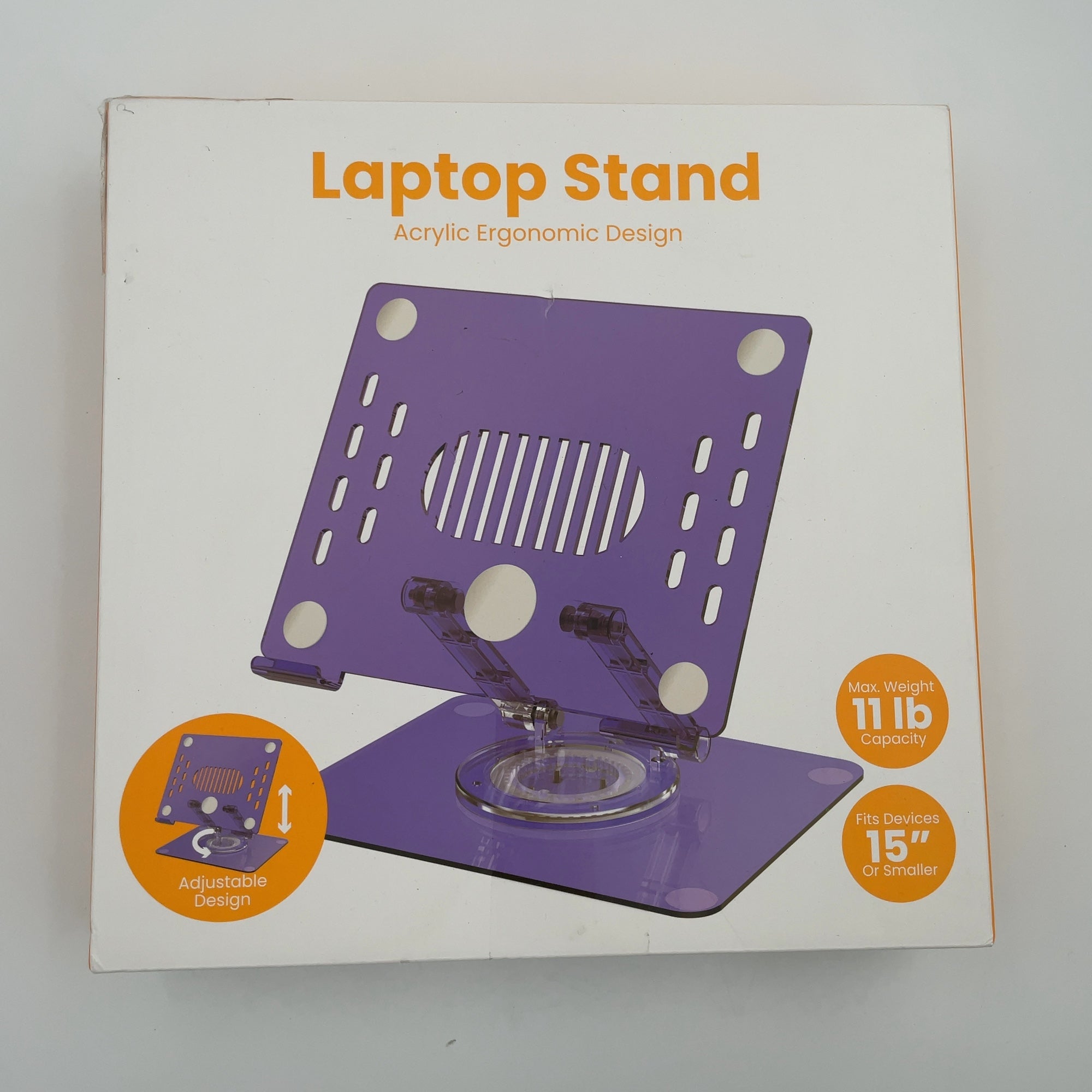 Vivitar Acrylic Laptop Stand - Light Purple