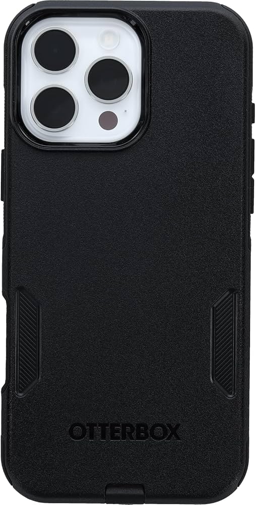 Otterbox Iphone 16 Pro Max Commuter Series Case With Magsafe - Black: Plastic, Solid Pattern