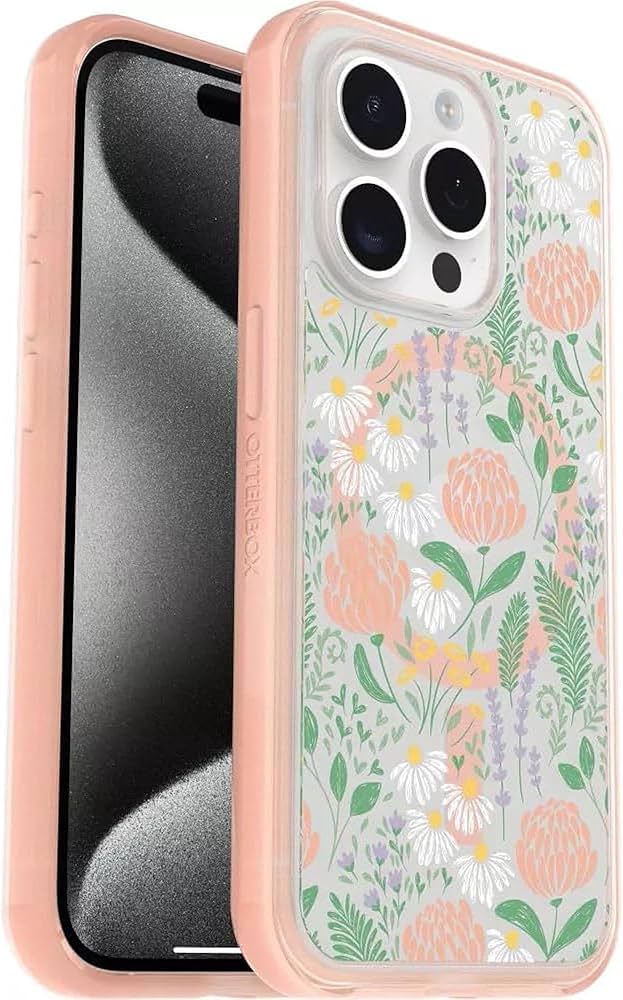 Otterbox Iphone 15 Pro Symmetry Series Case With Magsafe - Peachy Bloom: Abstract Pattern