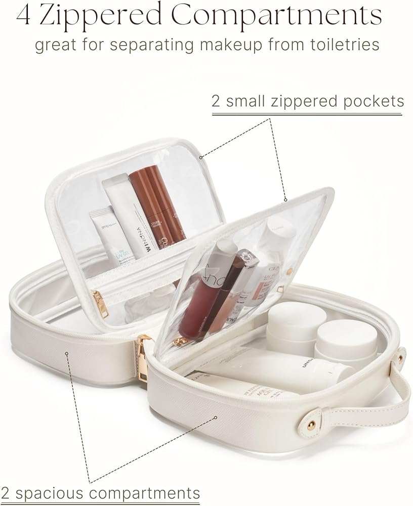 2Pc Clear Cosmetic Bag
