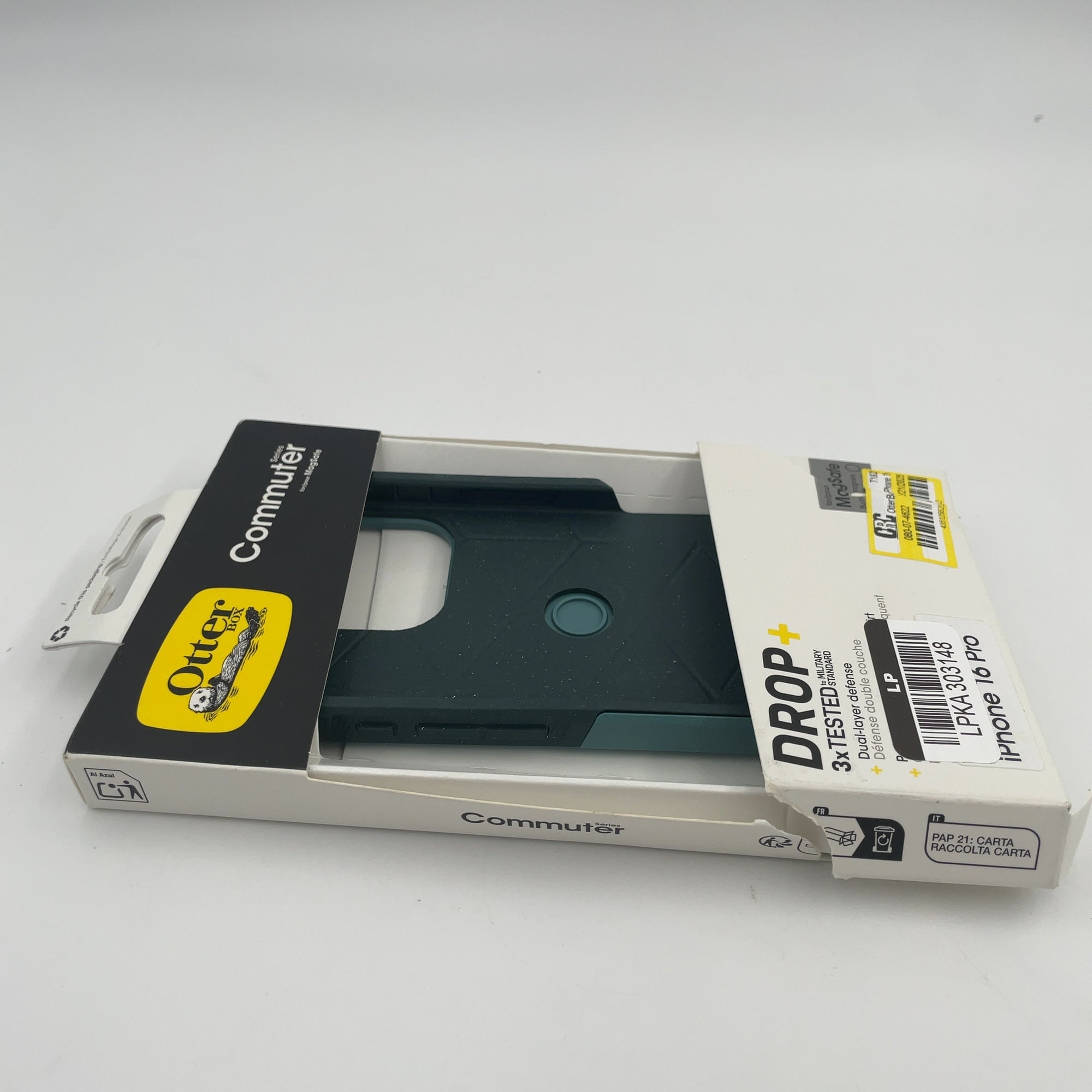 Otterbox Iphone 16 Pro Commuter Series Case For Magsafe - Sagebrush Green: Plastic, Solid Pattern