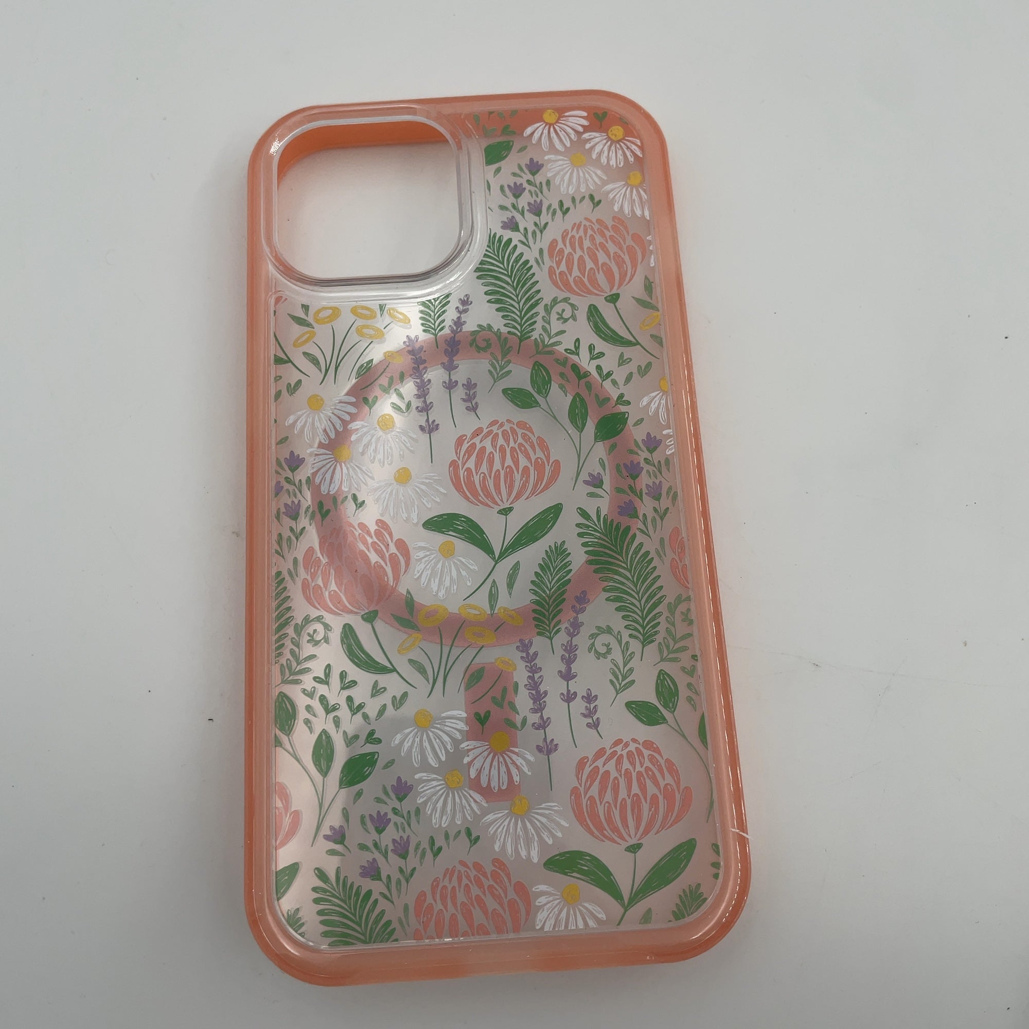 Otterbox Iphone 16E/Iphone 15/Iphone 14/Iphone 13 Symmetry Series For Magsafe Case - Peachy Bloom: Abstract Design