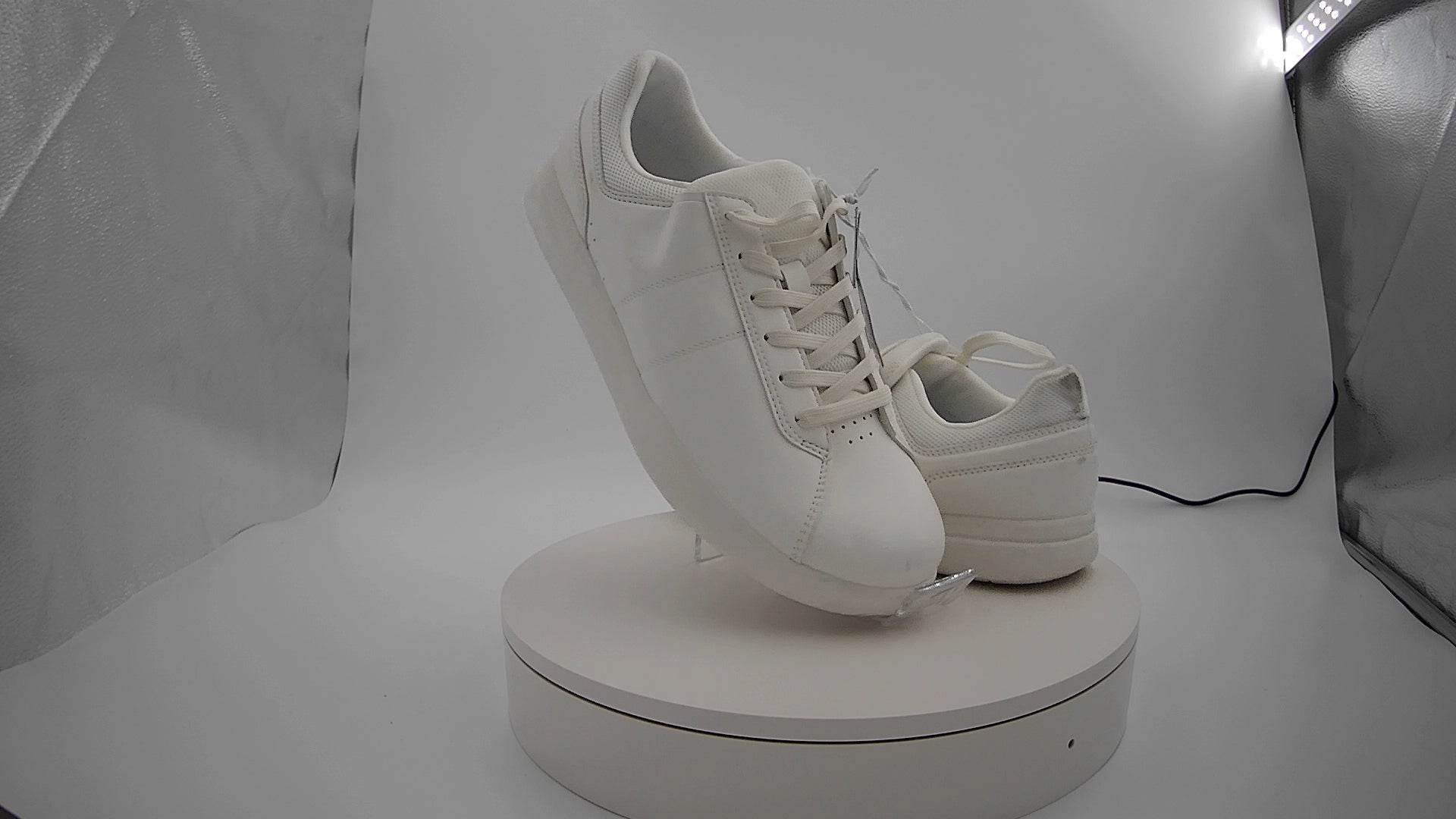 Men's Scout Sneakers - Goodfellow & Co White 13: Lace-Up, Cushioned Footbed, Mesh Construction