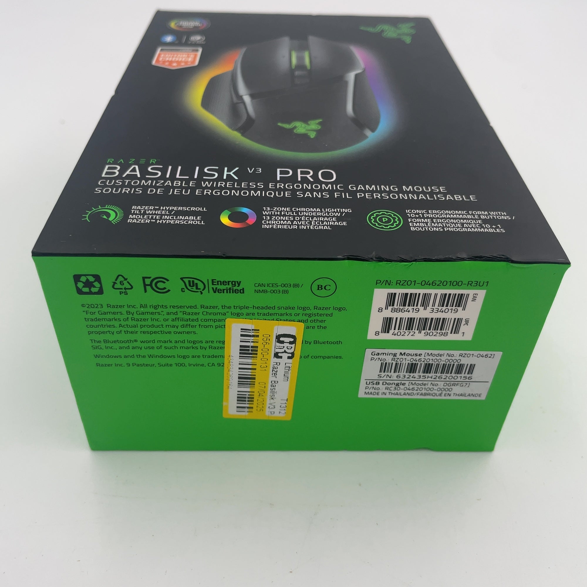 Razer Basilisk V3 Pro Black Edition: Wireless Gaming Controller, Bluetooth Connectivity