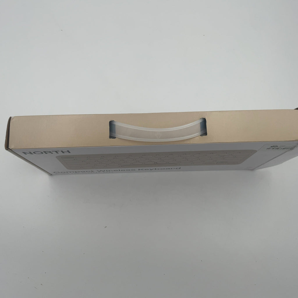 North Compact Round Key Wireless Keyboard - Beige
