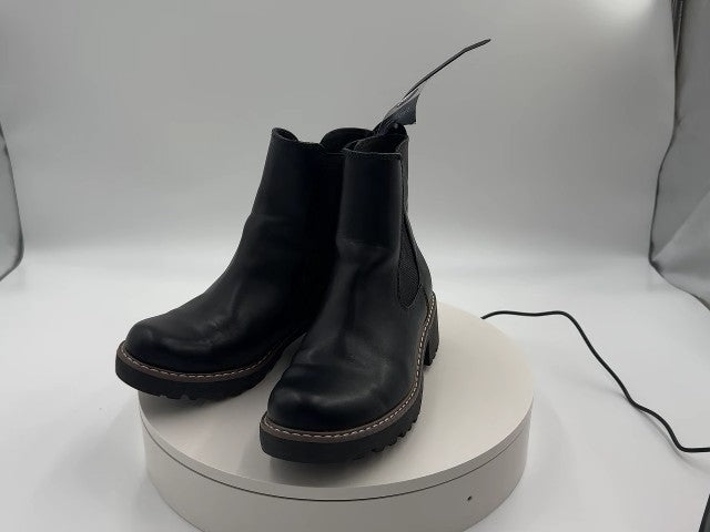 Women's Celina Ankle Chelsea Boots with Memory Foam Insole - Universal Thread Black 6: Ankle Height, Block Heel