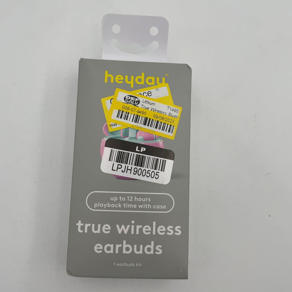 True Wireless Bluetooth Earbuds - Heyday Candy Pink: In-Ear Headphones, Polyurethane Cushion, No Mic