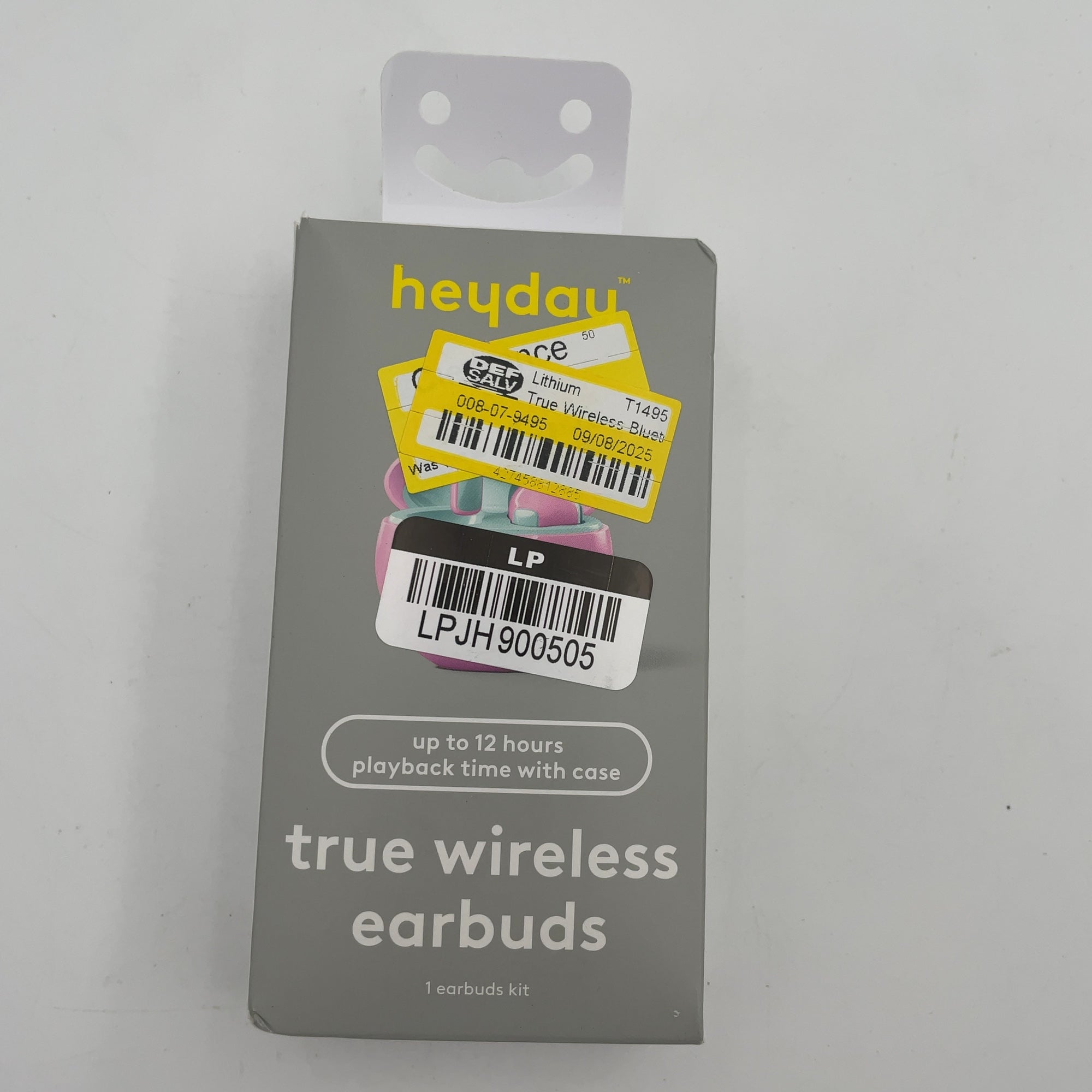 True Wireless Bluetooth Earbuds - Heyday Candy Pink: In-Ear Headphones, Polyurethane Cushion, No Mic