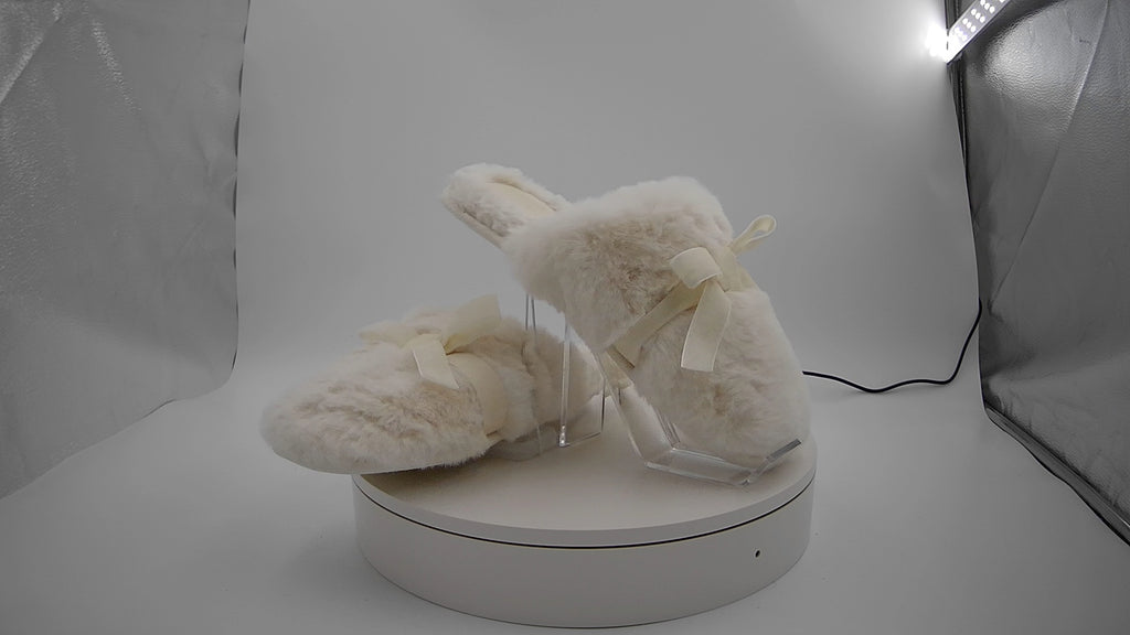 Women's Arbor Plush Scuff Slippers - Auden White L