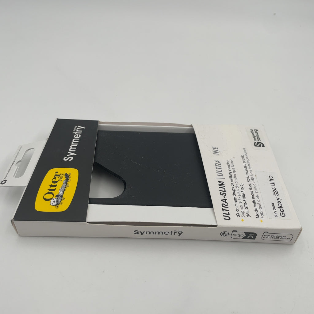 Otterbox Samsung Galaxy S24 Ultra Symmetry Series Case - Black: Scratch & Bump Resistant Plastic Cover