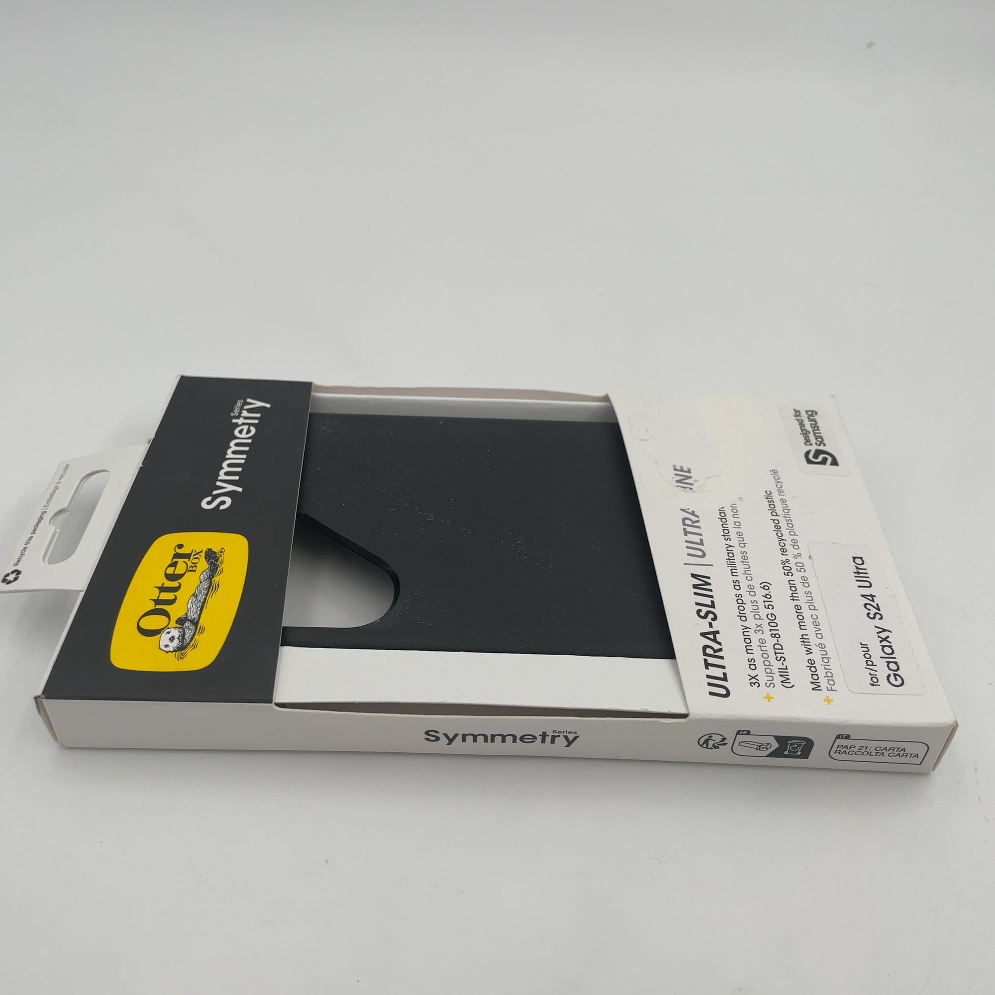 Otterbox Samsung Galaxy S24 Ultra Symmetry Series Case - Black: Scratch & Bump Resistant Plastic Cover