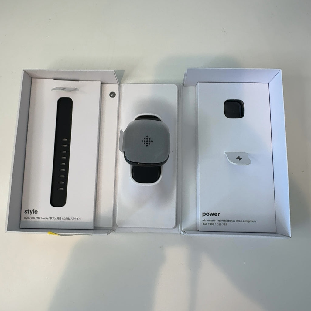 Fitbit Versa 4 Smartwatch - Graphite Aluminum With Black Band