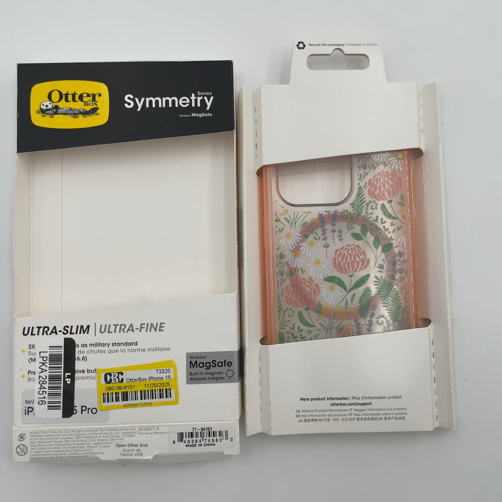 Otterbox Iphone 15 Pro Symmetry Series Case With Magsafe - Peachy Bloom: Abstract Pattern